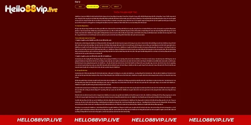 Đại Lý Hello88: Hoa Hồng 0,3% Mỗi Ngày Và Cách Đăng Ký Lịch thanh toán hoa hồng đại lý Hello88