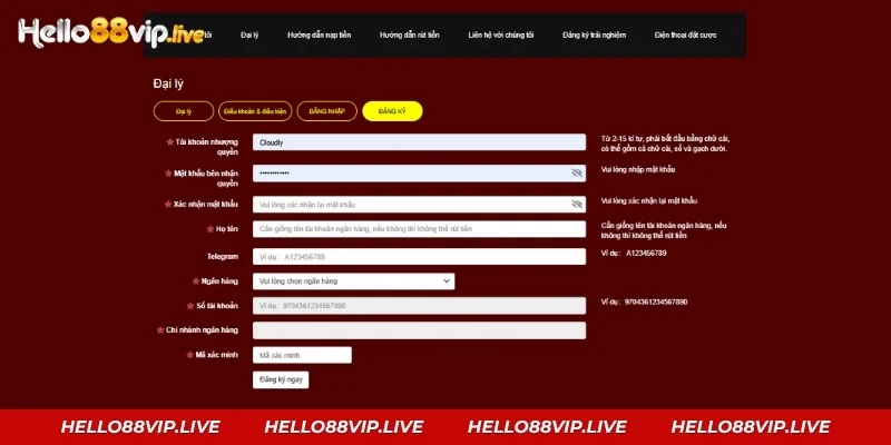 Đại Lý Hello88: Hoa Hồng 0,3% Mỗi Ngày Và Cách Đăng Ký Quy định hợp tác dành cho đại lý Hello88