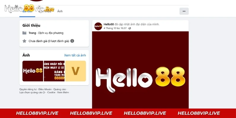 Liên Hệ Hello88: Cách Được Hỗ Trợ Nhanh Nhất Theo dõi trang Facebook Hello88no1 để cập nhật tin tức và sự kiện
